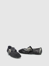 Sapatos com Fivela em Preto